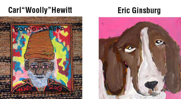 poster for Carl “Woolly” Hewitt & Eric Ginsburg “Portraits”