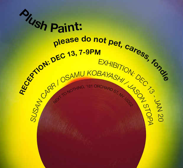 poster for “Plush Paint” Exhibition