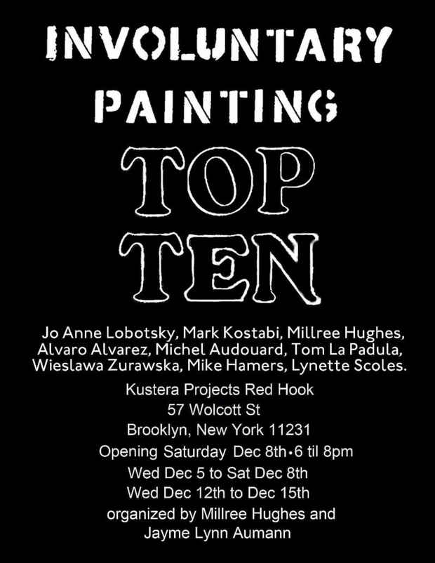 poster for “Involuntary Painting Top Ten” Exhibition