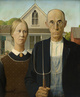 poster for Grant Wood “American Gothic And Other Fables”