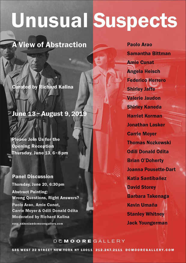 poster for “The Unusual Suspects: A View of Abstraction” Exhibition