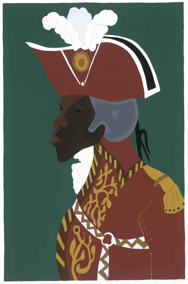 poster for Jacob Lawrence “The Life of Toussaint L’Ouverture”
