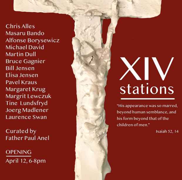 poster for “XIV STATIONS” Exhibition