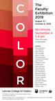 poster for “COLOR: The Faculty Exhibition 2019” Exhibition