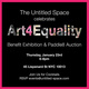 poster for “Art4Equality Benefit Exhibit & Paddle8 Auction”