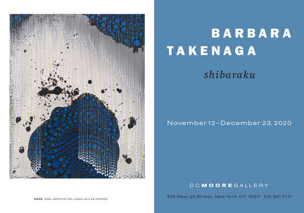 poster for Barbara Takenaga “Shibaraku”