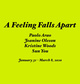 poster for “A Feeling Falls Apart” Exhibition