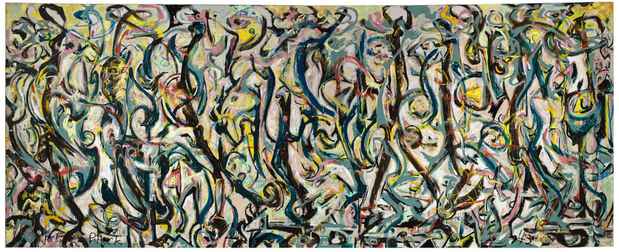 poster for “Away from the Easel: Jackson Pollock’s Mural” Exhibition