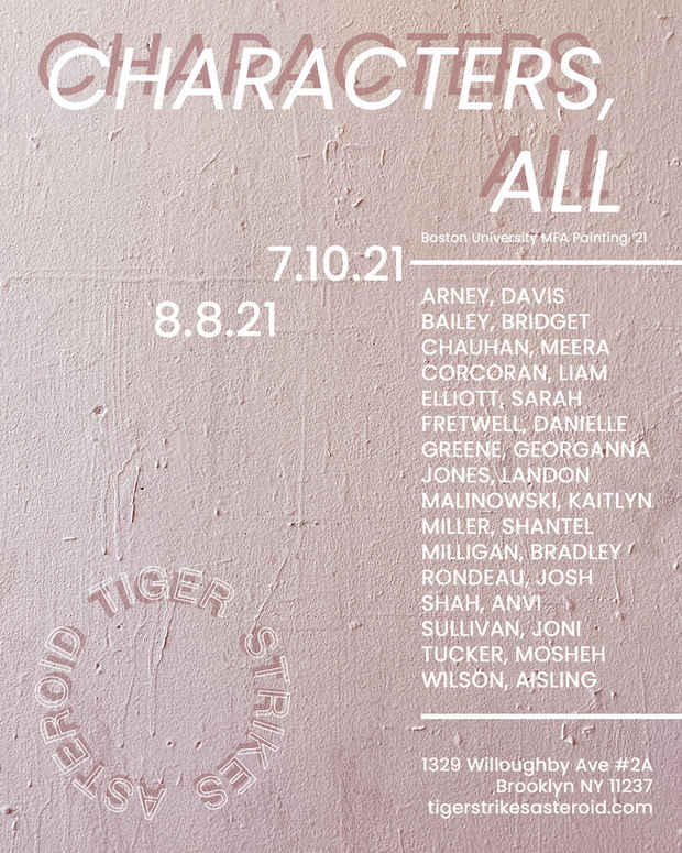 poster for “Characters, All” Exhibition