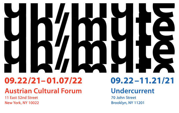 poster for “UN/MUTE” Exhibition