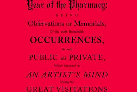 poster for Pablo Helguera “A Journal of the Year of the Pharmacy”