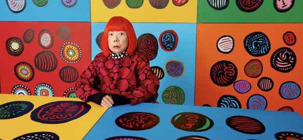 poster for Yayoi Kusama “I Want Your Tears To Flow With The Words I Wrote”