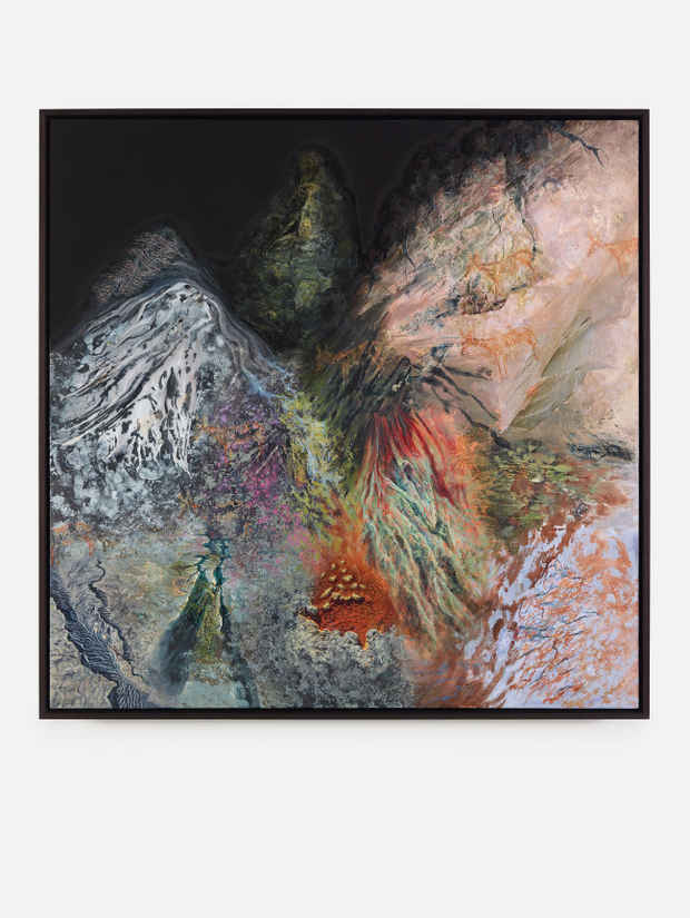 poster for Dustin Yellin “Cave Painting”